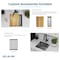 Elkay Crosstown 16 Gauge Workstation Stainless Steel Single Bowl Undermount Sink Kit EFRU17169W - alternate 3